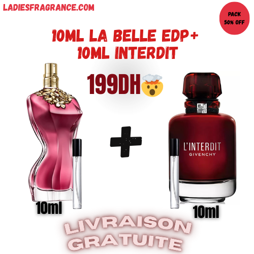 10ml la belle edp + 10ml interdit