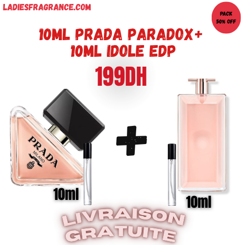 10ml prada paradox+  10ml idole edp